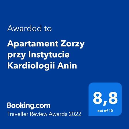 Apartament Zorzy Przy Instytucie Kardiologii Anin Apartamento Varsóvia Exterior foto