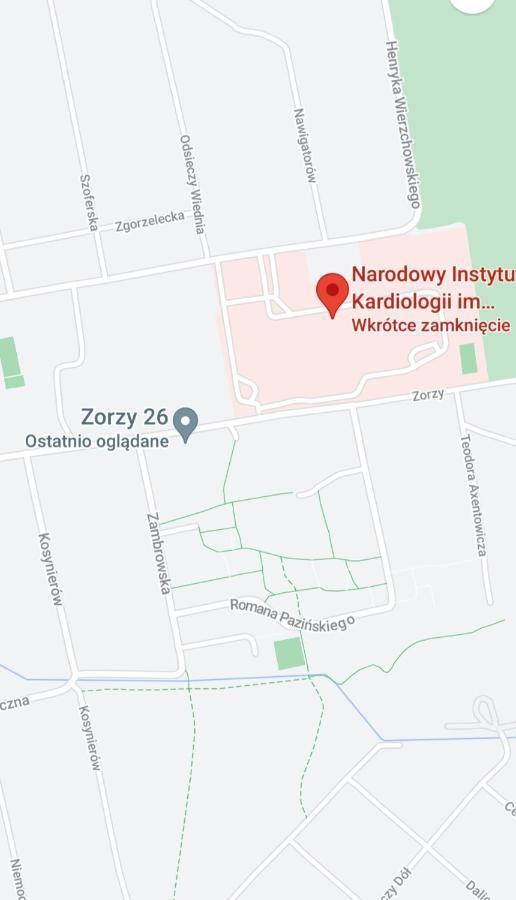 Apartament Zorzy Przy Instytucie Kardiologii Anin Apartamento Varsóvia Exterior foto